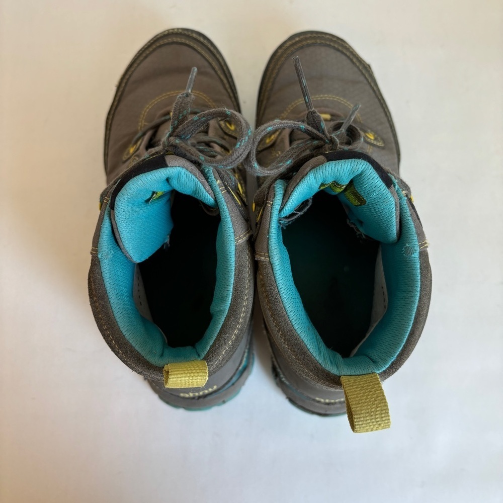 Ahnu Womens Gray Blue Sugarpine Casual Outdoor Waterproof Hiking Boots Size 6.5 - Picture 6 of 12